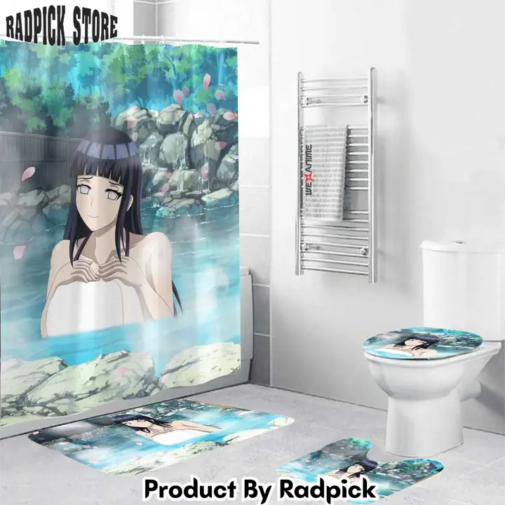 Girls hot spring hinata hyuga combo bathroom set   rp0201663